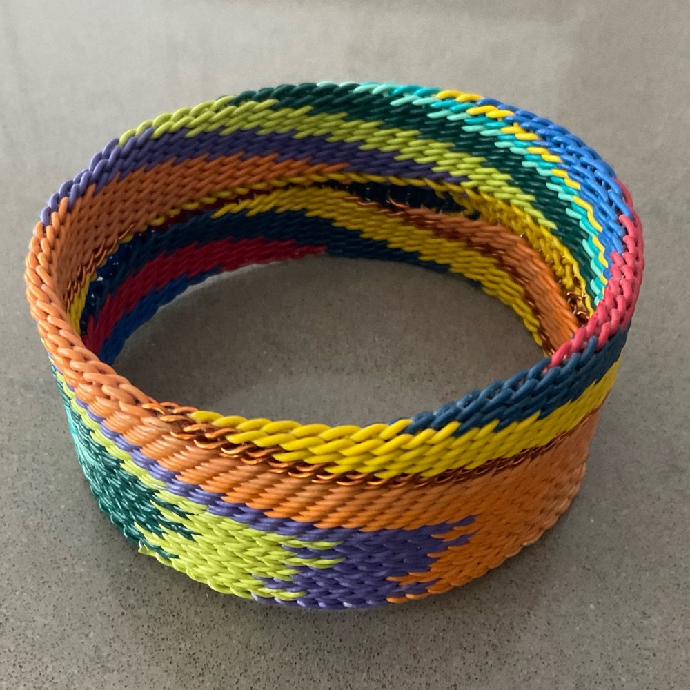 Artisan Made Wide Bangle Bracelet